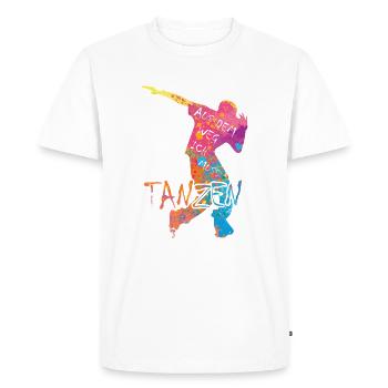Hors de la piste, je dois danser les danseurs - T-shirt Premium bio Homme - blanc - Devant - Nico (187cm)