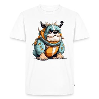 Brako le streum - T-shirt Premium bio Homme - blanc - Devant - Nico (187cm)