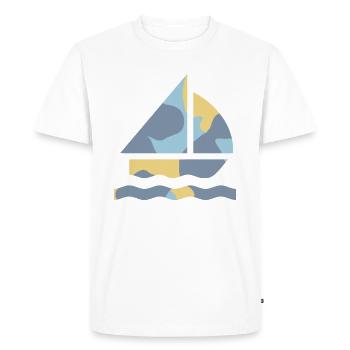 SAILING / SAILING - CAMO / CAMOUFLAGE - Men's Premium Organic T-Shirt - white - Front - Nico (187cm)
