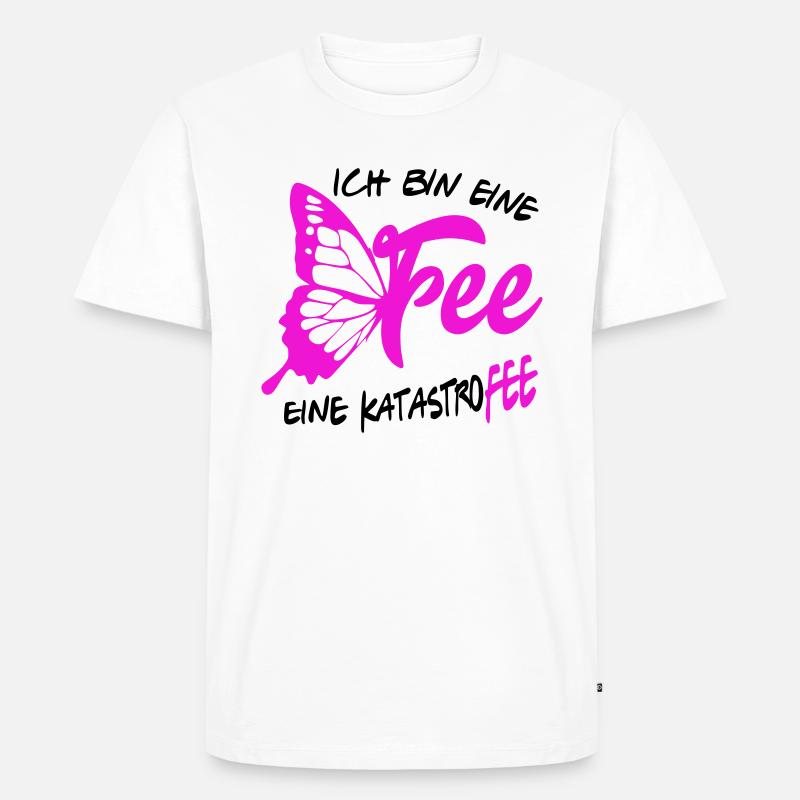 Katastrofee Fee Märchen Mädchen Elfe - Männer Premium Bio T-Shirt - Weiß