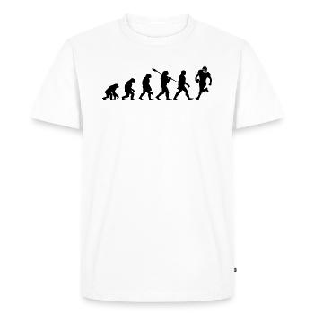 Evolution Rugby - T-shirt Premium bio Homme - blanc - Devant - Nico (187cm)