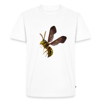 Tshirt guêpe by customstyle - T-shirt Premium bio Homme - blanc - Devant - Nico (187cm)