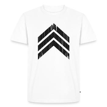 Grade Sergent - T-shirt Premium bio Homme - blanc - Devant - Nico (187cm)