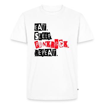 Punk Rock Punk Rock Music Festival Gift - Men's Premium Organic T-Shirt - white - Front - Nico (187cm)