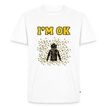 Beekeeper Beekeeper Bees - Men's Premium Organic T-Shirt - white - Front - Nico (187cm)