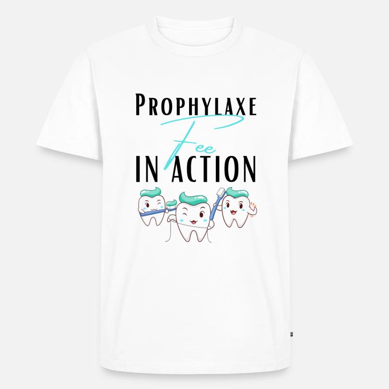 Propyhlaxe Fee Prophylaxe Assistentin ZMF - Männer Premium Bio T-Shirt - Weiß