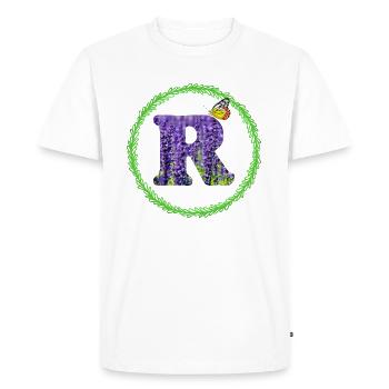 lavendel r - T-shirt Premium bio Homme - blanc - Devant - Nico (187cm)