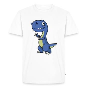 Dino - T-shirt Premium bio Homme - blanc - Devant - Nico (187cm)