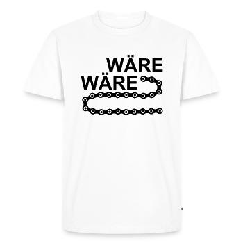 Serait la chaîne de vélos - T-shirt Premium bio Homme - blanc - Devant - Nico (187cm)