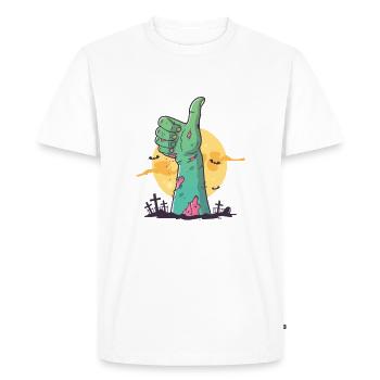 Tout est bon! - T-shirt Premium bio Homme - blanc - Devant - Nico (187cm)