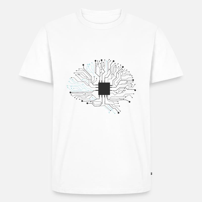 Chip Technik Programmierer - Männer Premium Bio T-Shirt - Weiß