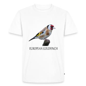 Le Stieglitz européen comme cadeau - T-shirt Premium bio Homme - blanc - Devant - Nico (187cm)