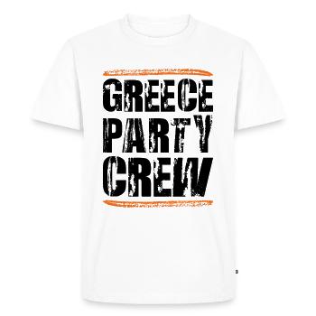 Greece Party Crew - Men's Premium Organic T-Shirt - white - Front - Nico (187cm)
