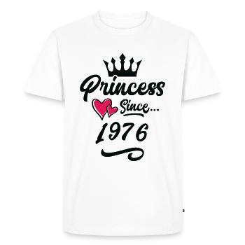 1976 Anniversaire de la princesse - T-shirt Premium bio Homme - blanc - Devant - Nico (187cm)