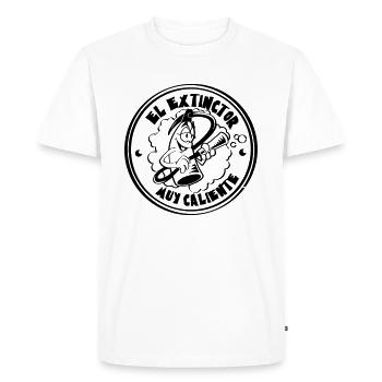 extinctor_1 - T-shirt Premium bio Homme - blanc - Devant - Nico (187cm)