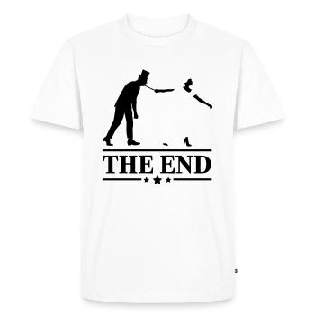 Schlips JGA Game over the end Junggesellen Party - Men's Premium Organic T-Shirt - white - Front - Nico (187cm)