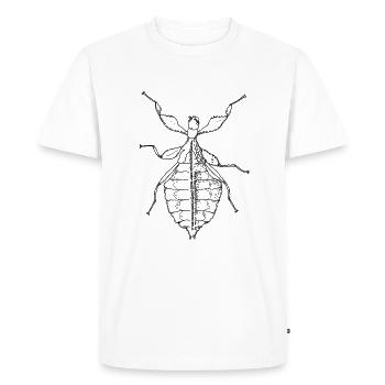 Feuille ambulante - Phylliidae - Terreur - T-shirt Premium bio Homme - blanc - Devant - Nico (187cm)