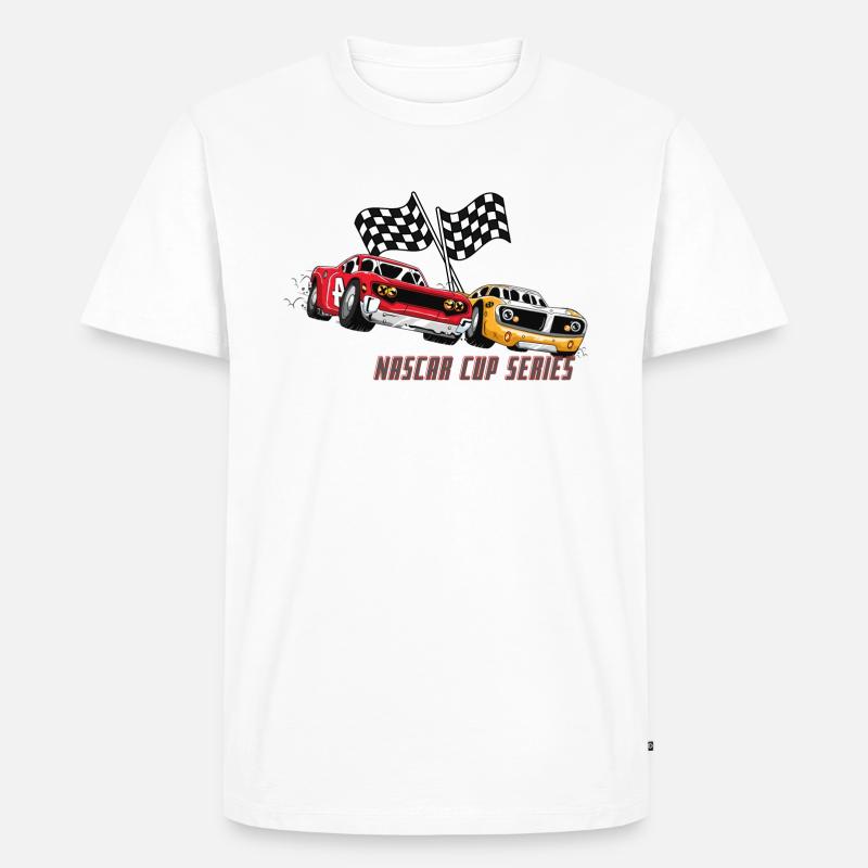 Nascar - Männer Premium Bio T-Shirt - Weiß