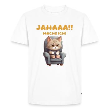 OUAIS - T-shirt Premium bio Homme - blanc - Devant - Nico (187cm)