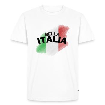 Bella Italia - Men's Premium Organic T-Shirt - white - Front - Nico (187cm)
