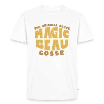 The Original sauce magic beau gosse - T-shirt Premium bio Homme - blanc - Devant - Nico (187cm)