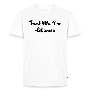 Croyez-moi, je suis libanais - T-shirt Premium bio Homme - blanc - Devant - Nico (187cm)