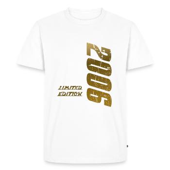 18e anniversaire Jeune fille 18 ans 2006 Drôle - T-shirt Premium bio Homme - blanc - Devant - Nico (187cm)
