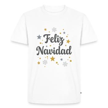 Feliz Navidad - Men's Premium Organic T-Shirt - white - Front - Nico (187cm)
