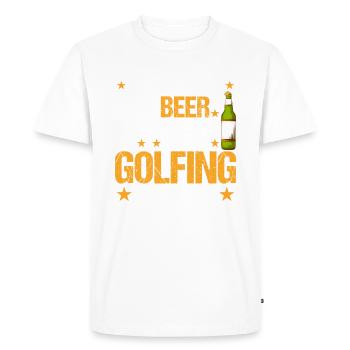 Just another beer drinking with golf problems - Men's Premium Organic T-Shirt - white - Front - Nico (187cm)