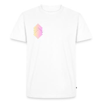 Cool shapes in bright colors - Men's Premium Organic T-Shirt - white - Front - Nico (187cm)