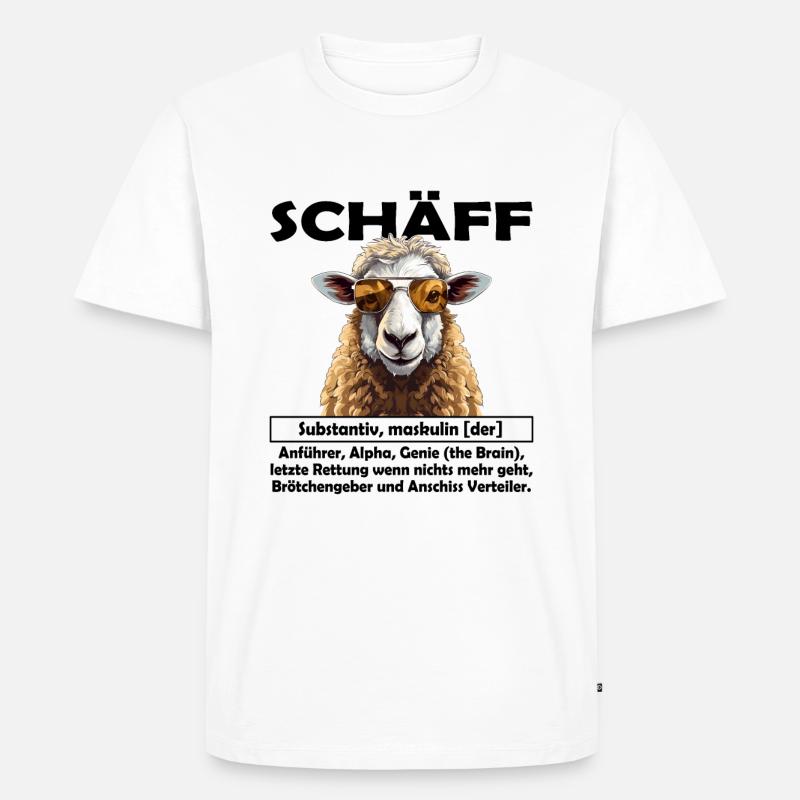Schäff | Chef | Teamleiter| Abteilungsleiter - Männer Premium Bio T-Shirt - Weiß
