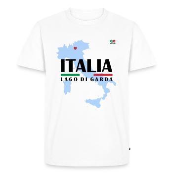ITALIE LAC DE GARDE - T-shirt Premium bio Homme - blanc - Devant - Nico (187cm)