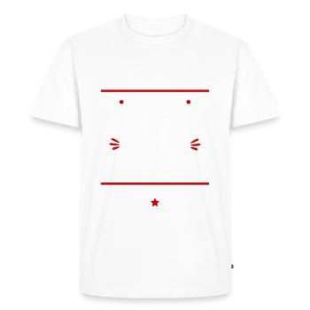 Pas facile super papa routier, fête des pères - T-shirt Premium bio Homme - blanc - Devant - Nico (187cm)