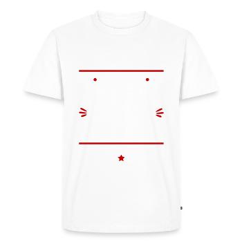 Pas facile super parrain fêtard, cadeau de noël - T-shirt Premium bio Homme - blanc - Devant - Nico (187cm)