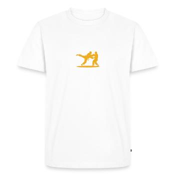 J'Peux Pas j'ai Judo - T-shirt Premium bio Homme - blanc - Devant - Nico (187cm)