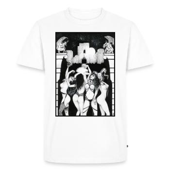 Sabbath, Devil Witches Rally - Men's Premium Organic T-Shirt - white - Front - Nico (187cm)