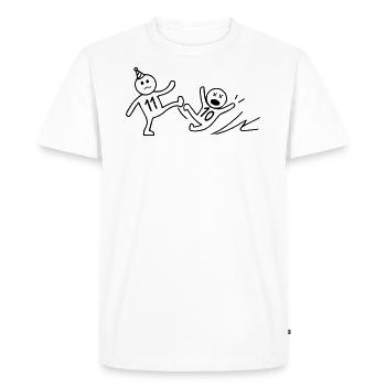11th anniversary gift Funny 11 Years Old Birthday - Men's Premium Organic T-Shirt - white - Front - Nico (187cm)