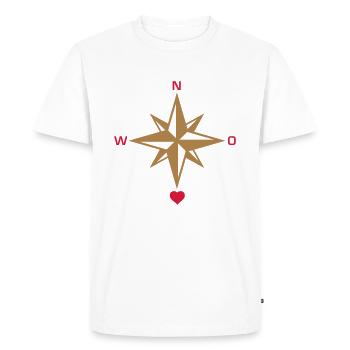 south_heart_072011_a_2c - Men's Premium Organic T-Shirt - white - Front - Nico (187cm)