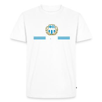 Marseille embleme - T-shirt Premium bio Homme - blanc - Devant - Nico (187cm)