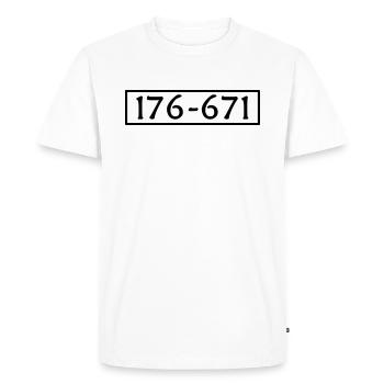 Panzerknacker costume carnaval drôle cool - T-shirt Premium bio Homme - blanc - Devant - Nico (187cm)