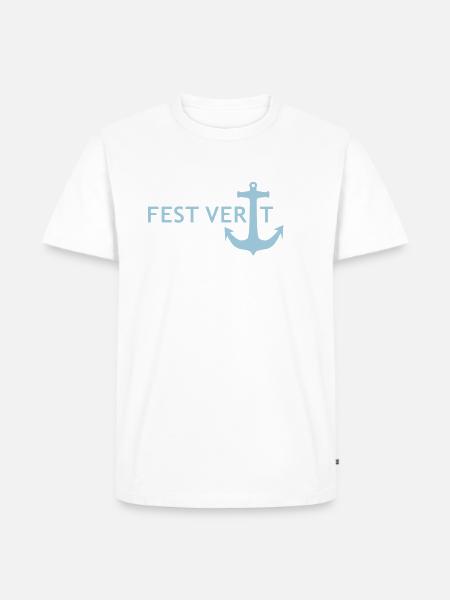 FEST VERANKERT - Männer Premium Bio T-Shirt - Weiß