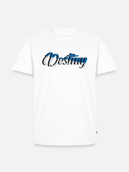 Destiny - Männer Premium Bio T-Shirt - Weiß