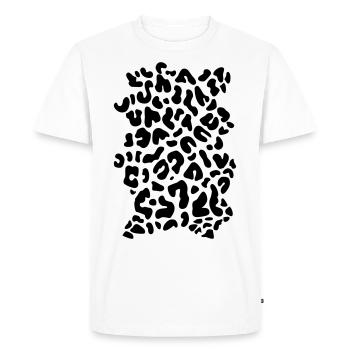 Leopard Cheetah Africa Pattern Animal Print Animal - Men's Premium Organic T-Shirt - white - Front - Nico (187cm)