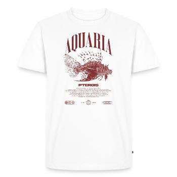 Poisson-lion marin gardien de poisson moderne streetwear - T-shirt Premium bio Homme - blanc - Devant - Nico (187cm)