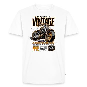 Moto Motards Motard Anniversaire Né En 1992 - T-shirt Premium bio Homme - blanc - Devant - Nico (187cm)