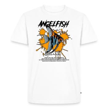 Angelfish Keeper Streetwear moderne - T-shirt Premium bio Homme - blanc - Devant - Nico (187cm)