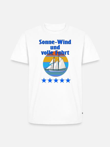 Segeln ist wunderbar - Männer Premium Bio T-Shirt - Weiß