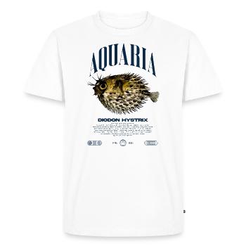 Porcupine Puffer Fish Keeper Streetwear moderne - T-shirt Premium bio Homme - blanc - Devant - Nico (187cm)