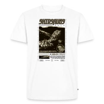 Crocodile chinois lézard Shinisaurus crocodilurus - T-shirt Premium bio Homme - blanc - Devant - Nico (187cm)