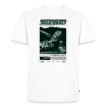 Crocodile chinois lézard Shinisaurus crocodilurus - T-shirt Premium bio Homme - blanc - Devant - Nico (187cm)